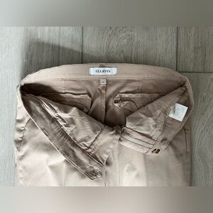 LILA RYAN Tan Cream Trousers Relaxed Fit